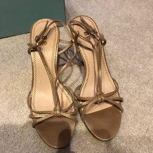 Strappy Gold Heels